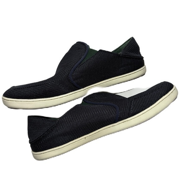 Olukai Nohea Mesh Navy Blue Green Slip‎ On Shoe Men’s Size 10 - Picture 2 of 8